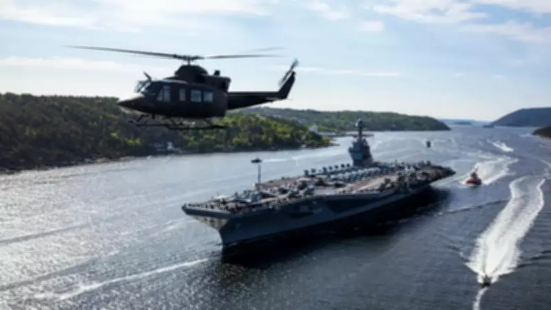 US Warship and Fighter Jet Buildup Near Iran Tracked Amid Rising Tensions