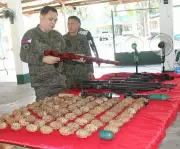 Military Facilitates Surrender of Weapons Cache in Lanao del Sur