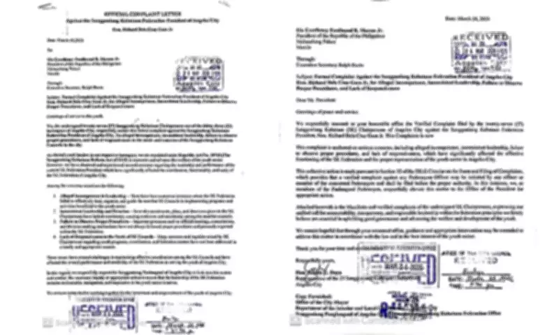 Angeles City SK Leaders File Formal Complaint Against Federation President to Marcos Jr.