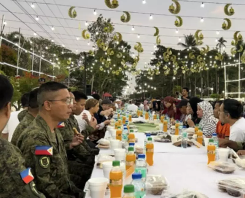 Army Troops Join Grand Community Iftar in Sulu, Fostering Unity During Ramadan