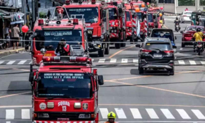 Cebu Fire Stations Launch Fire Prevention Month with Motorcade and Zumba