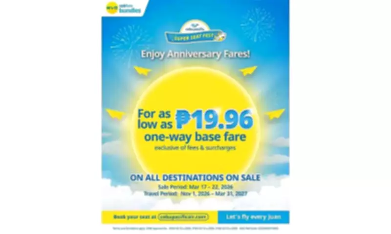 Cebu Pacific Celebrates 30 Years with Major Seat Sale and Hotel Discounts