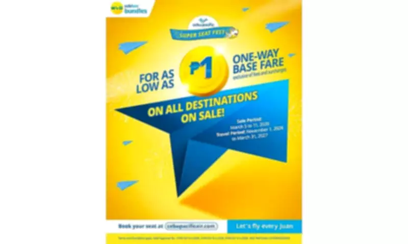 Cebu Pacific Marks 30 Years with Piso Sale, Offering Flights from P1