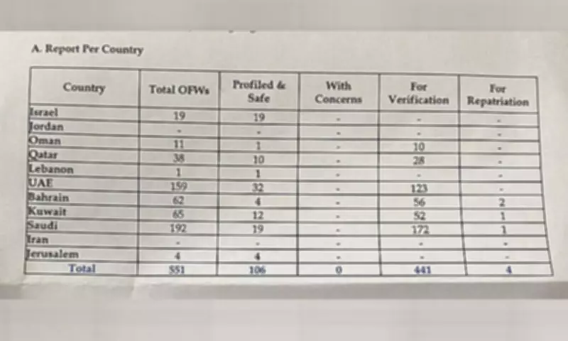 Iloilo City Monitors 551 OFWs in Middle East Amid Financial and Safety Concerns