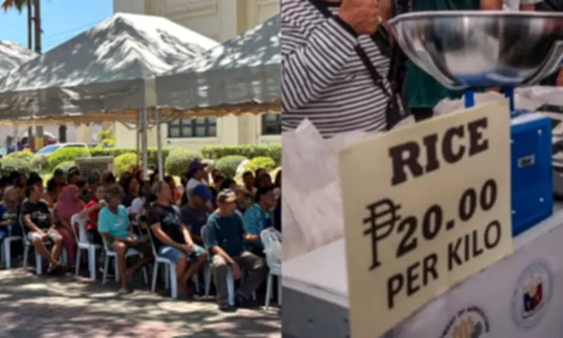 Long Lines Form at Plaza Sugbo for P20/Kilo Rice Under 'Benteng Bigas' Program