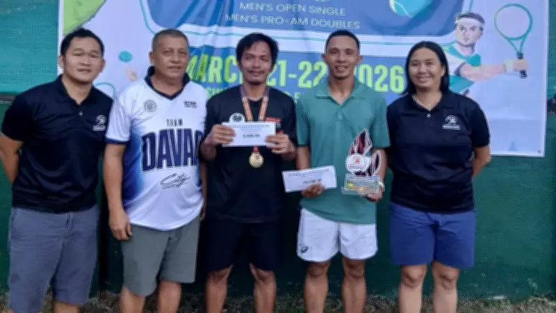 Mark Anthony Alcoseba Triumphs at raw ng Dabaw Tennis Championships