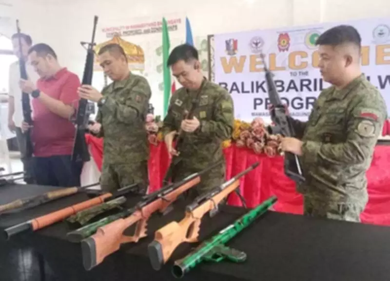 Military Hails Surrender of 17 High-Powered Firearms in Maguindanao del Sur