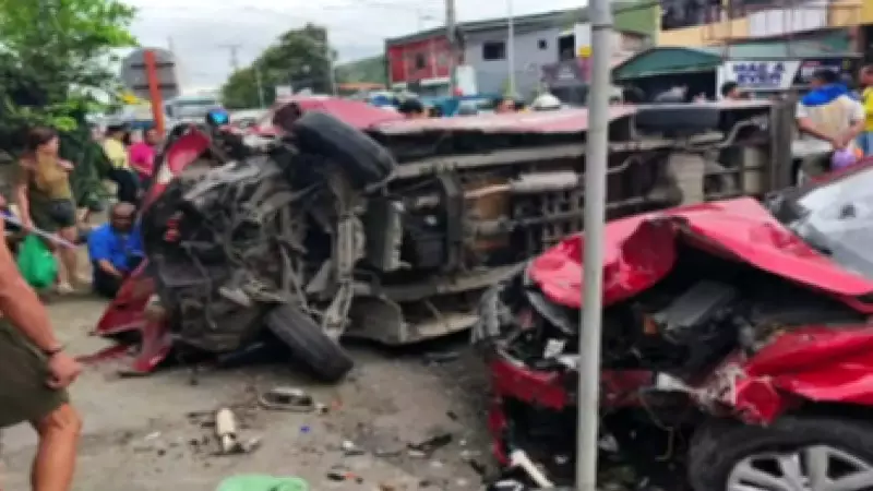 Nearly 20 Injured in Jeep-Car Collision on Cebu National Highway