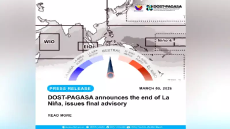 PAGASA Declares La Niña Over, Warns of Lingering Rain and Storm Risks