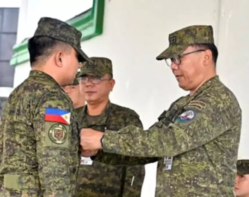 Philippine Army's 11th Infantry Division Promotes Five Officers in Sulu Ceremony