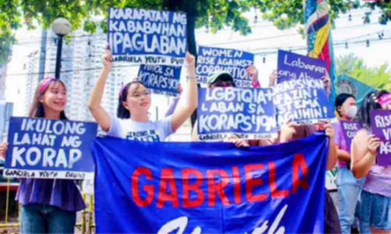 Progressive Groups in Davao Rally for Women's Rights and Economic Justice on March 8