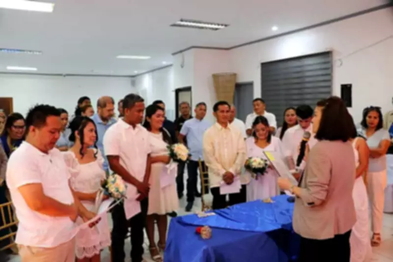 Sogod Police Hosts First Free Mass Wedding for Financially Challenged Couples