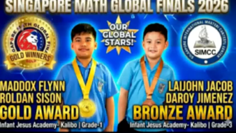 Two Aklanon Students Bring Honor by Winning at Singapore Math Global Finals 2026
