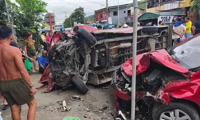 Multicab Overturns in Naga City Collision, 15 Injured Including Children