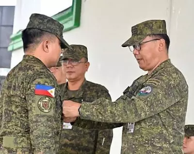 Philippine Army's 11th Infantry Division Promotes Five Officers in Sulu Ceremony