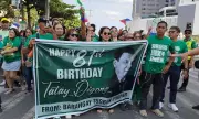 Duterte Supporters Stage Solidarity Walk for Former President's 81st Birthday