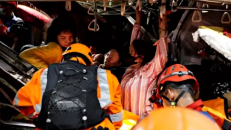 4 Dead in Train Collision in Bekasi, Indonesia