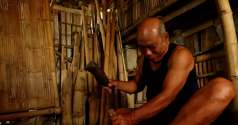 Bamboo Craftsman Leon Layar Perseveres Through Economic Crisis in Philippines