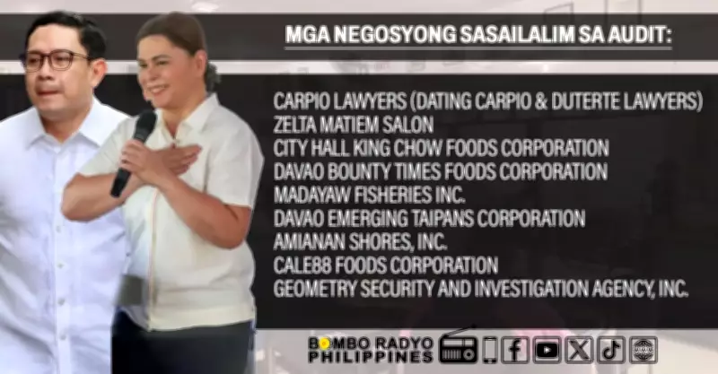 BIR Orders Tax Audit on VP Duterte, Husband, and 9 Businesses