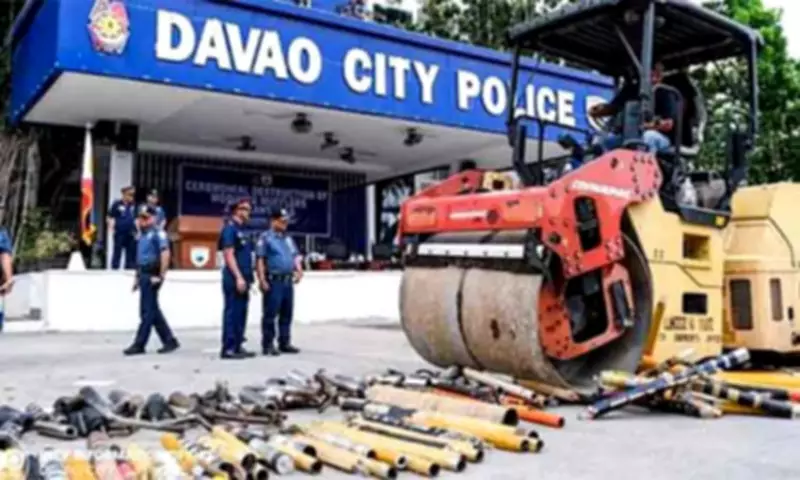 Davao City Police Destroy Modified Mufflers, Enforces New Noise Ordinance