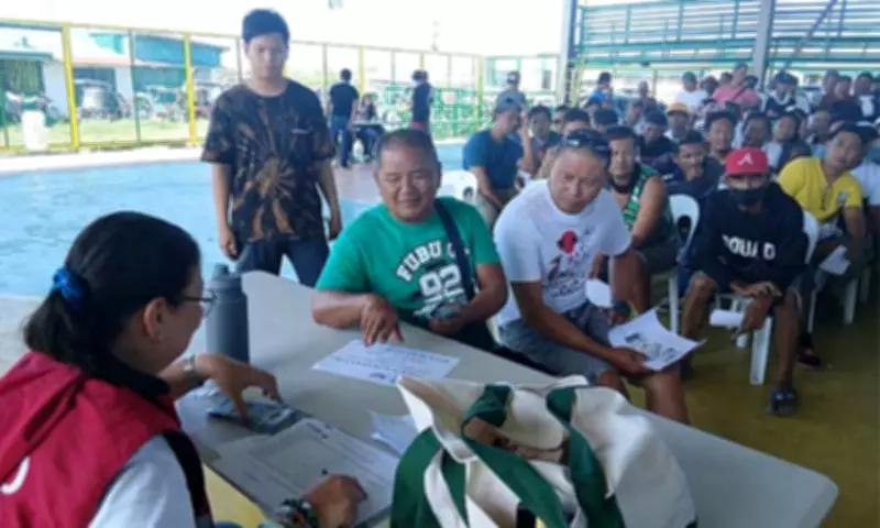 DSWD Gives Cash Aid to 432 Tricycle Drivers in Masantol