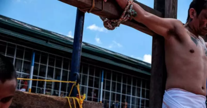 Inmates at Cebu Prison Reenact Passion of Christ on Good Friday