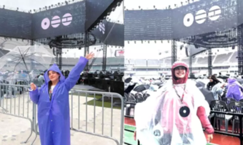 Kapuso Stars Brave Rain to Attend BTS 'Arirang' Concert in South Korea