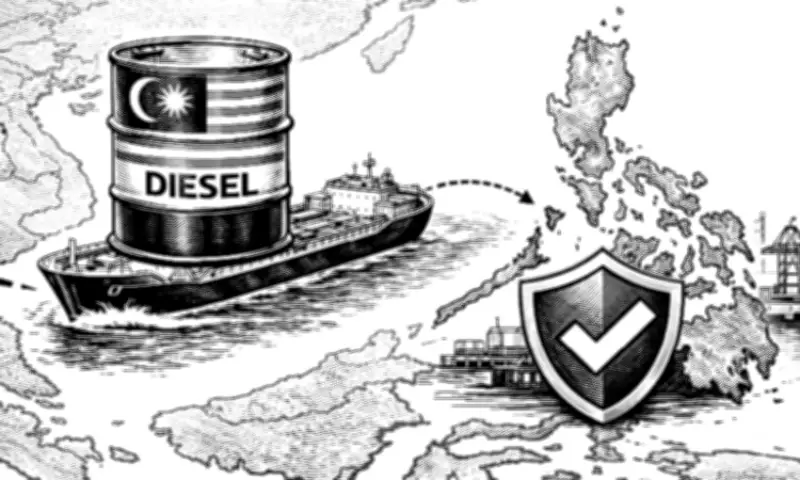 Philippines Receives 329,000 Barrels of Diesel from Malaysia to Bolster Supply