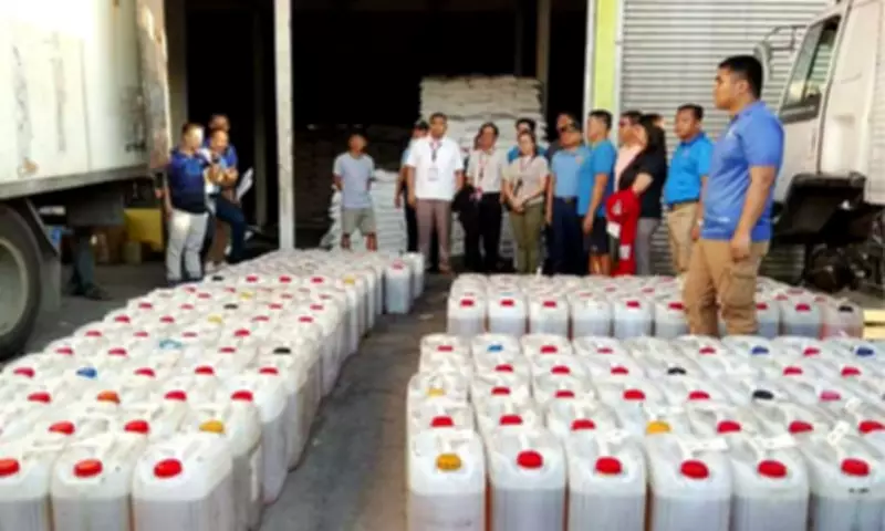 San Fernando Authorities Seize P500K in Unregistered Cooking Oil in Market Raid