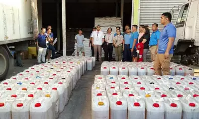 San Fernando Authorities Seize P500K in Unregistered Cooking Oil in Market Raid