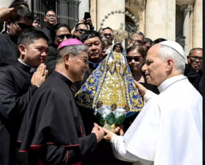 Antipolo Diocese Calls for Peace, Gifts Pope with Marian Image