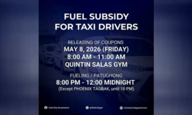 Iloilo City Distributes Fuel Subsidy to 883 Taxi Drivers
