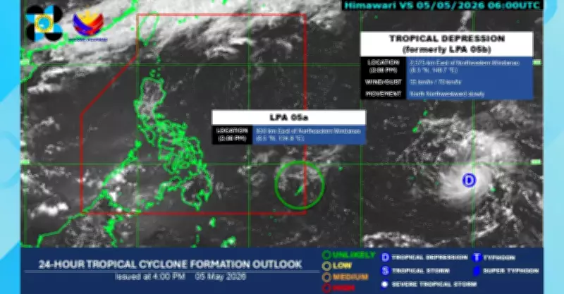 LPA Spotted East of Mindanao; Tropical Depression Forms Outside PAR