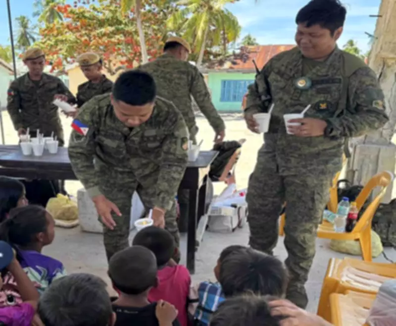Military outreach benefits 266 children in Sulu island school