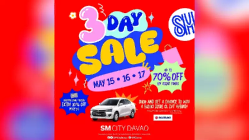 SM City Davao 3-Day Sale: Up to 70% Off, Extra Discounts, and Car Raffle