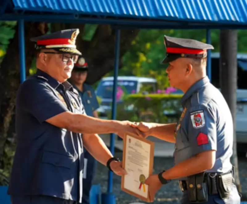 Soccsksargen Police Awards Medals to 3 Outstanding Personnel