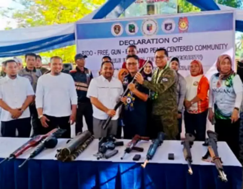 Sulu Town Declared Rido-Free, Gun-Free After Firearm Handover