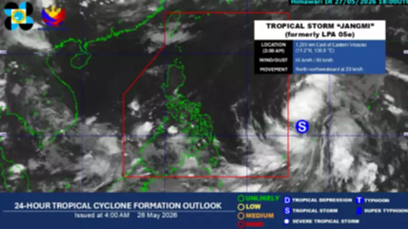 Tropical Storm Jangmi Maintains Strength Before Entering PAR