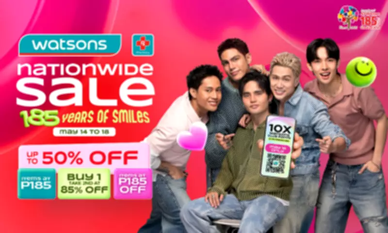 Watsons PH Celebrates 185 Years with Nationwide Sale, P185 Promos, Up to 50% Off