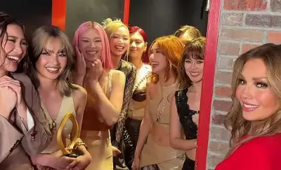BINI Meets Thalía Backstage at Billboard Women in Music 2026