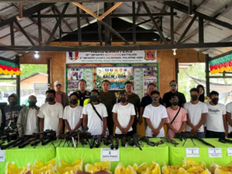 14 Extremists Surrender, 41 Firearms Turned Over in Maguindanao del Sur