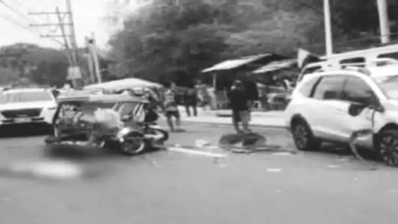 7 Dead in SUV-Tricycle Collision in Batangas, Philippines