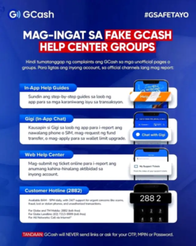 Avoid Fake GCash Support Groups: Use Official Help Channels