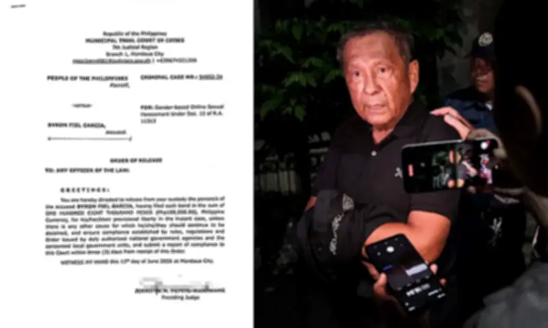 Byron Garcia Posts P108K Bail, Alleges Police Maltreatment