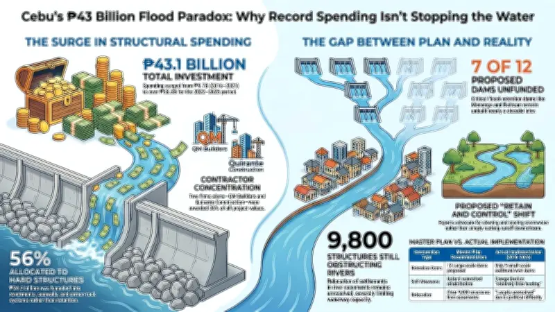 Cebu Spent P43B on Flood Control, But Key Projects Unfinished