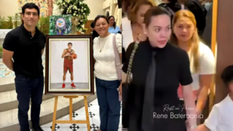 Gerald Anderson, Claudine Barretto Visit Wake of Student-Athlete Rene Baterbonia