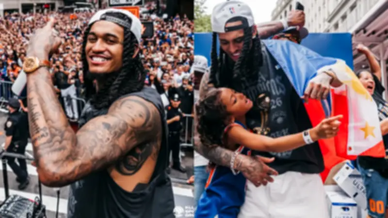 Jordan Clarkson Flies Philippine Flag at Knicks Championship Parade
