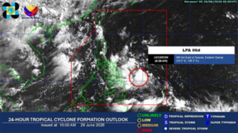 LPA in PAR brings heavy rains to Visayas, may become tropical depression