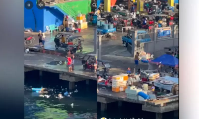 Man Fined for Dumping Trash into Sea at Pasil Fish Market