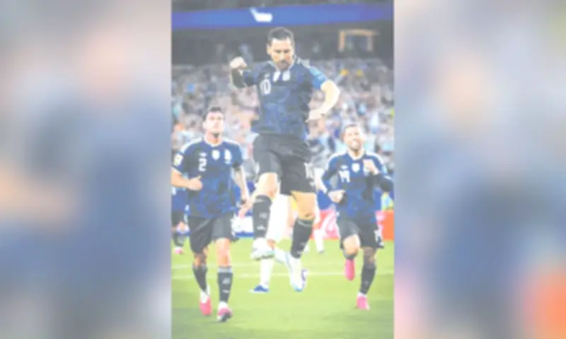 Messi becomes first to score in seven consecutive World Cup games